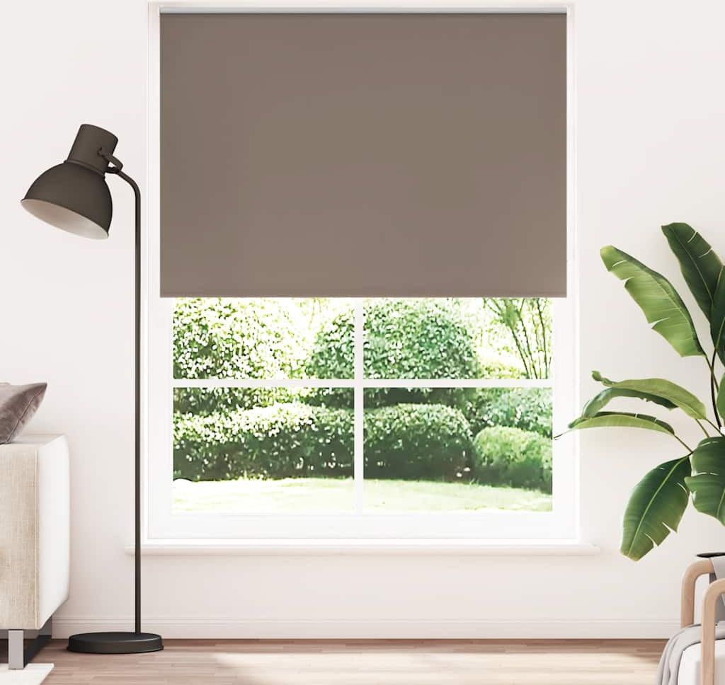vidaXL Rullgardin brun 160 x 230 cm mörkläggande